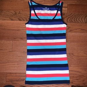 Striped tank top🖤💙🤍❤️